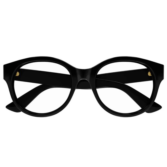 NWT GUCCI EYEGLASSES, BLACK WOMEN ROUND EYEWEAR GUCCI - Picture 2 of 3